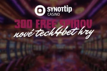 300 Free Spinov na Nové TECH4BET Hry v SynotTipe!