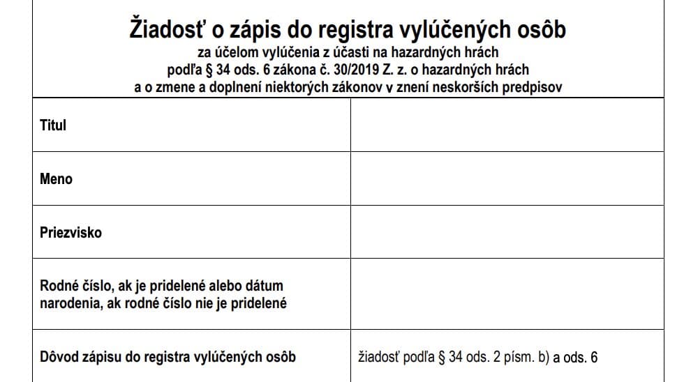 Podrobný Postup na Registráciu do Registra