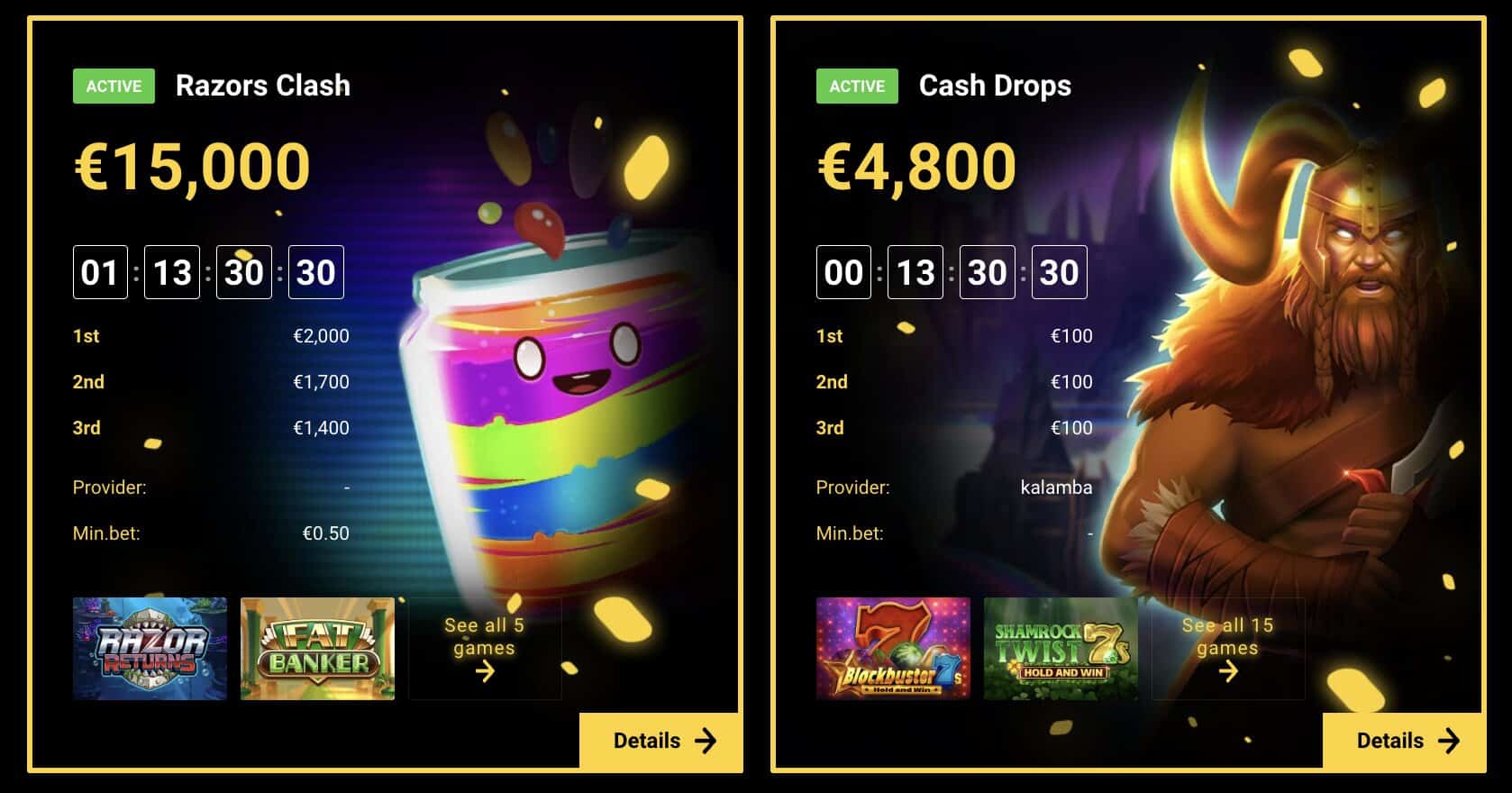 Aktuálne Turnaje v Zet Casino