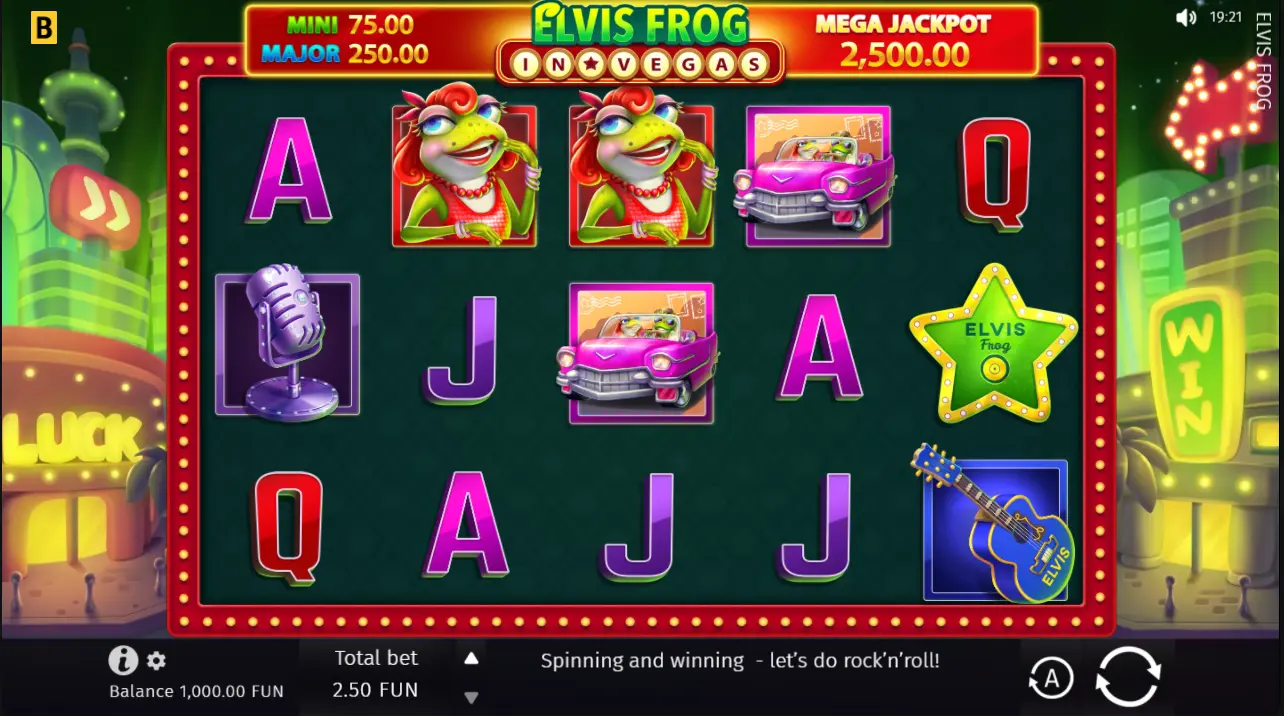 Elvis Frog in Vegas