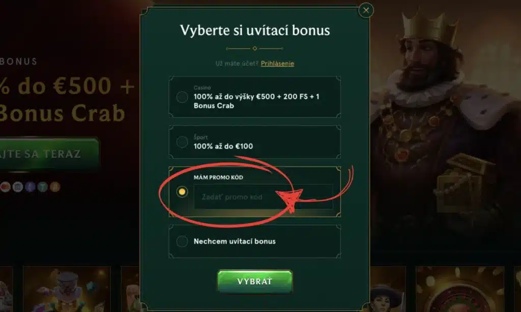 Ako využiť náš špeciálny promokód na extra bonus?