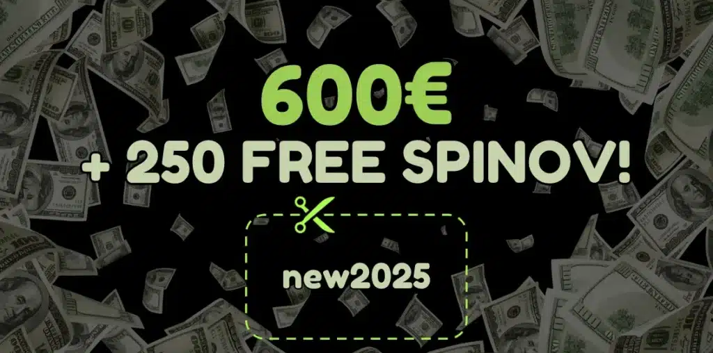 bonus 600€ + 250 free spinov - posledná šanca