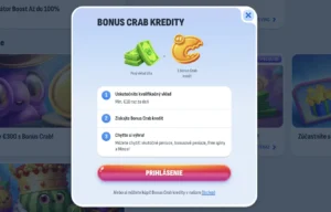 Získajte až 300 Eur s Bonus Crabom v Nomini Casino!