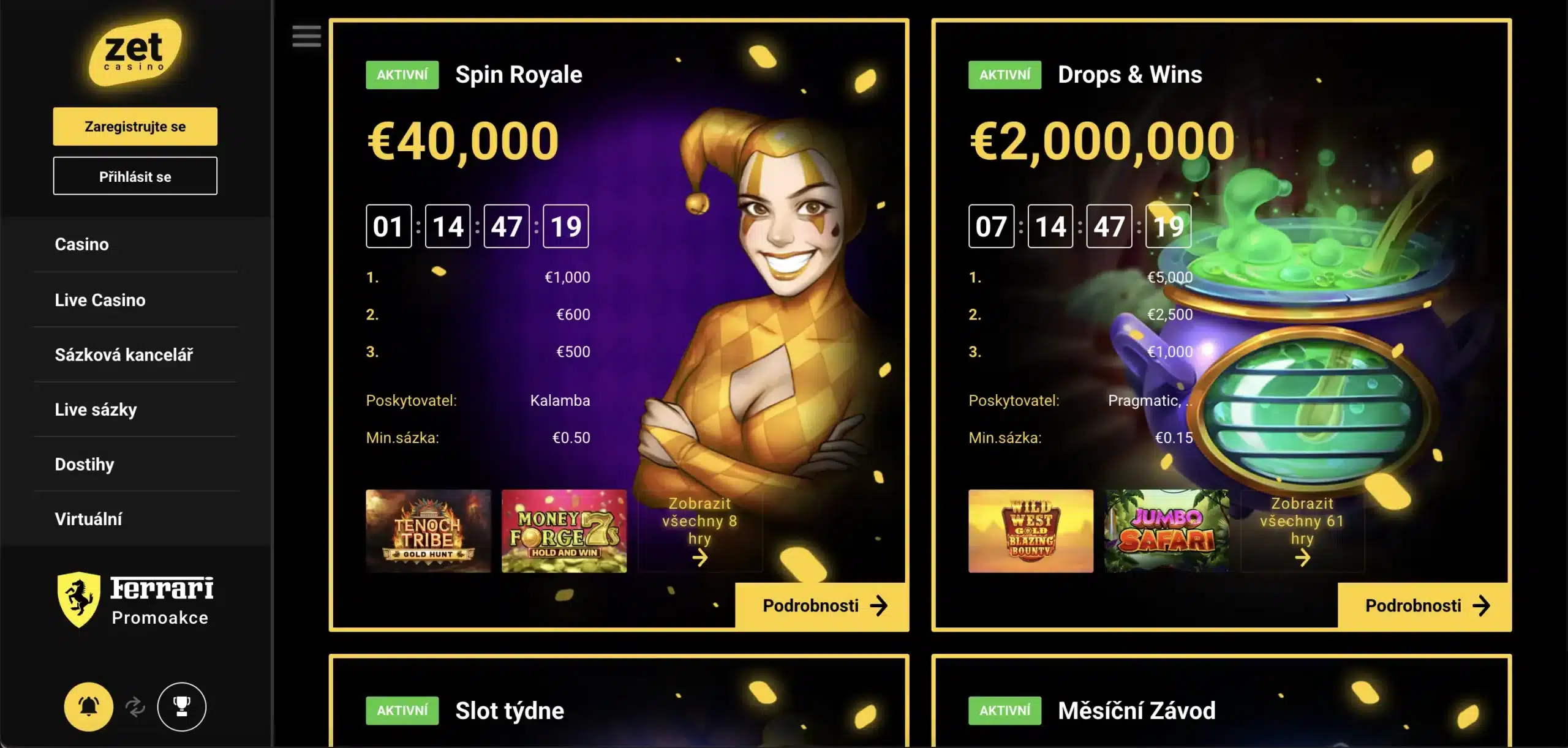 Denné turnaje Drops & Wins – víťazi každý deň!