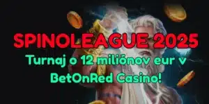 Spinoleague 2025 v BetOnRed Casino – Vyhrajte podiel z 12 miliónov eur!