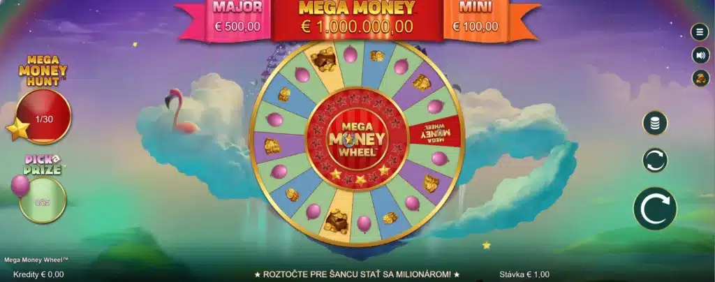 150 šancí na výhru hra mega wheel money