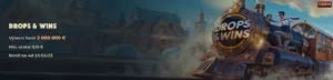 Drops&Wins turnaj v MonsterWin Casino: Vyhraj časť z prize poolu 2 000 000 € každý deň!