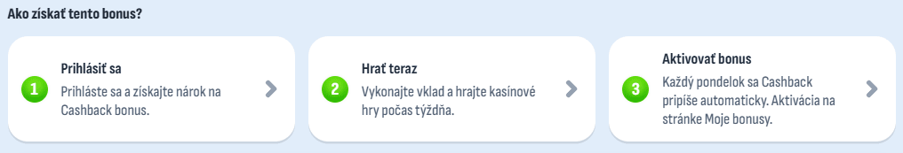 Týždenný cashback 3 000 € ako na to