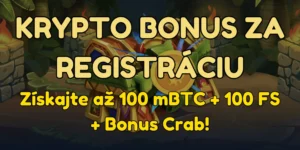 Vstúpte do kasína Wazamba a využite krypto bonus za registráciu: Získajte až 100 mBTC + 100 FS + Bonusový Crab!