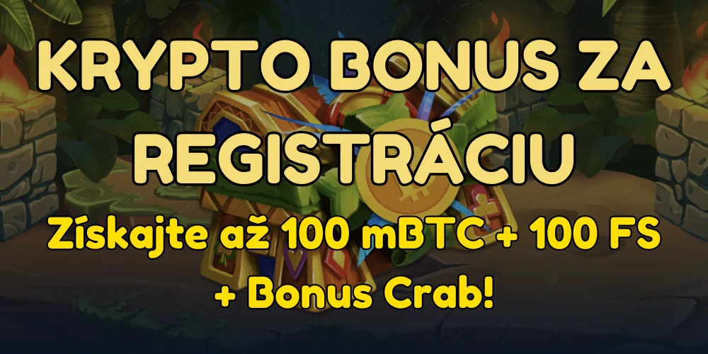 Vstúpte do kasína Wazamba a využite krypto bonus za registráciu: Získajte až 100 mBTC + 100 FS + Bonusový Crab!
