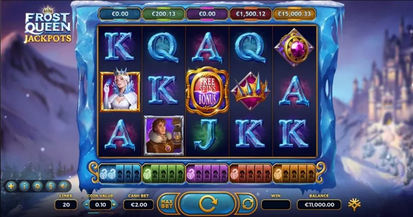 Zimná víchrica free spinov hra Frost Queen Jackpots