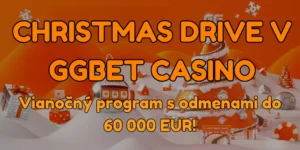 Christmas Drive v GGBet Casino: Vianočný program s odmenami v hodnote 60 000 EUR!