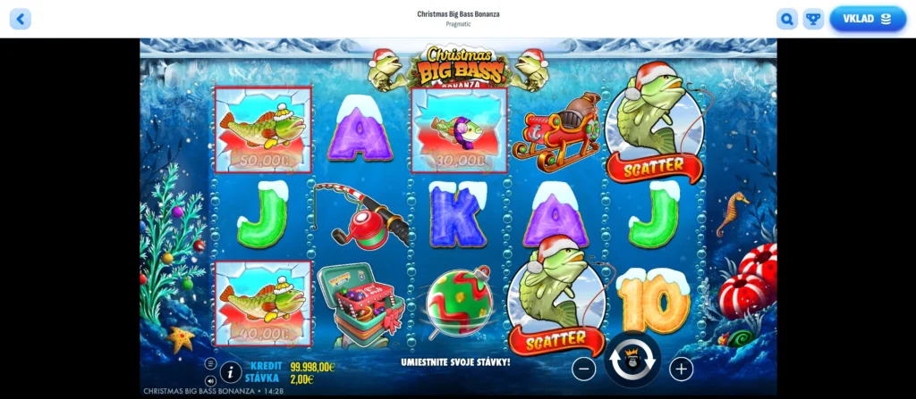 Najlepšie vianočné automaty Big Bass Bonanza Christmas 