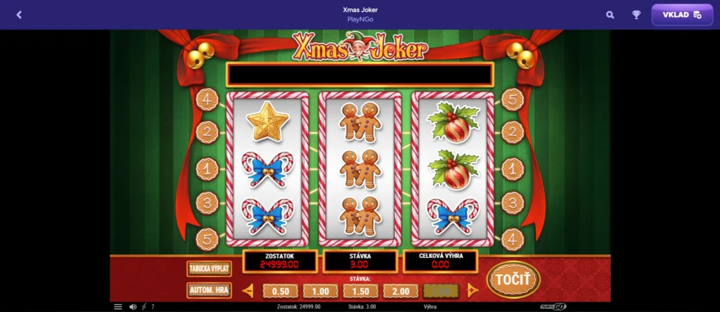 Najlepšie vianoče automay Xmas joker